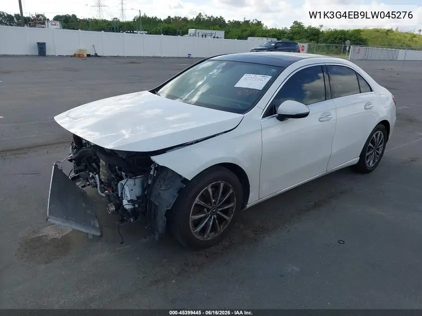 2020 Mercedes-Benz A 220 VIN: W1K3G4EB9LW045276 Lot: 45399445