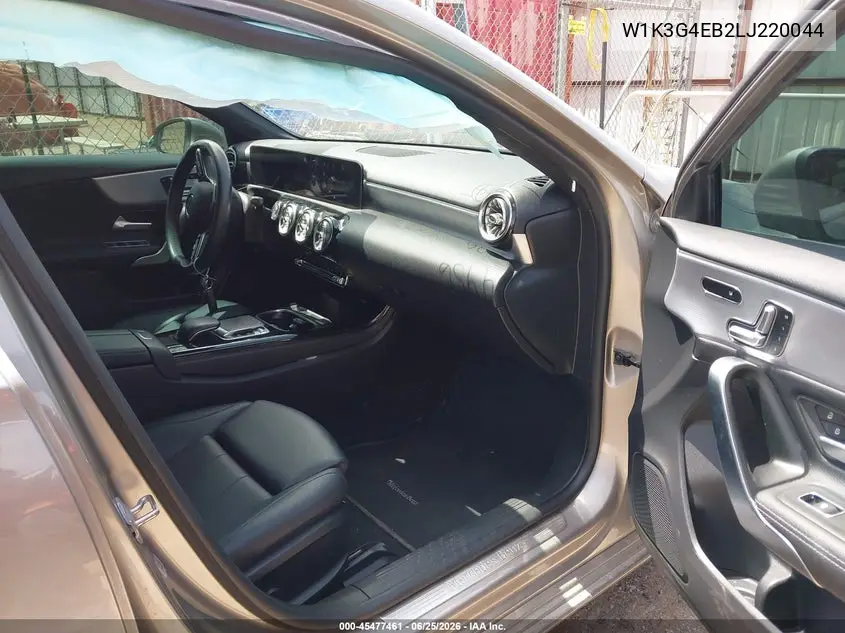 2020 Mercedes-Benz A 220 VIN: W1K3G4EB2LJ220044 Lot: 45477461