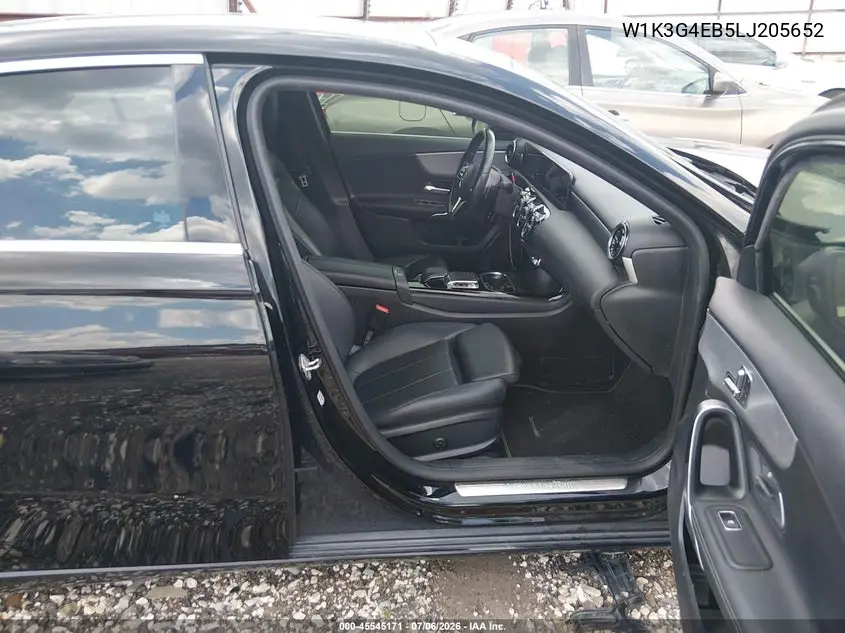 2020 Mercedes-Benz A 220 VIN: W1K3G4EB5LJ205652 Lot: 45545171