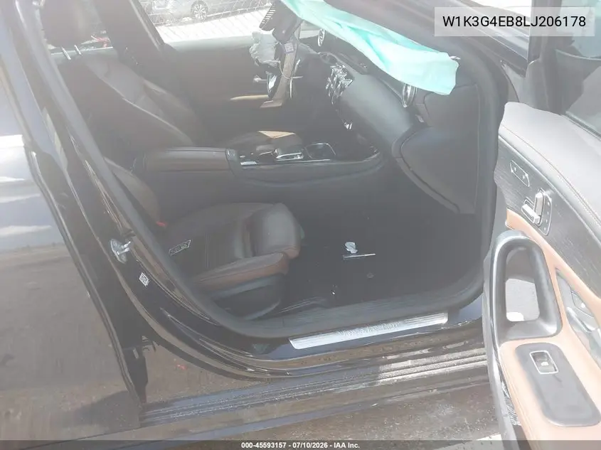 2020 Mercedes-Benz A 220 VIN: W1K3G4EB8LJ206178 Lot: 45593157