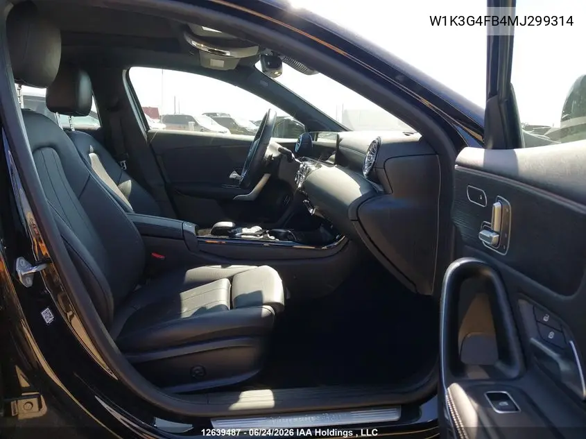 2021 Mercedes-Benz A 220 4Matic VIN: W1K3G4FB4MJ299314 Lot: 12639487