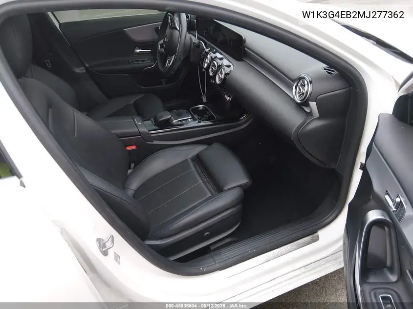 2021 Mercedes-Benz A 220 VIN: W1K3G4EB2MJ277362 Lot: 45036504