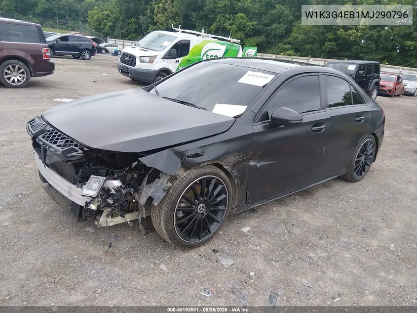 2021 Mercedes-Benz A 220 VIN: W1K3G4EB1MJ290796 Lot: 45193551