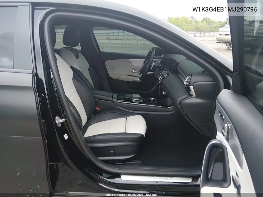 2021 Mercedes-Benz A 220 VIN: W1K3G4EB1MJ290796 Lot: 45193551