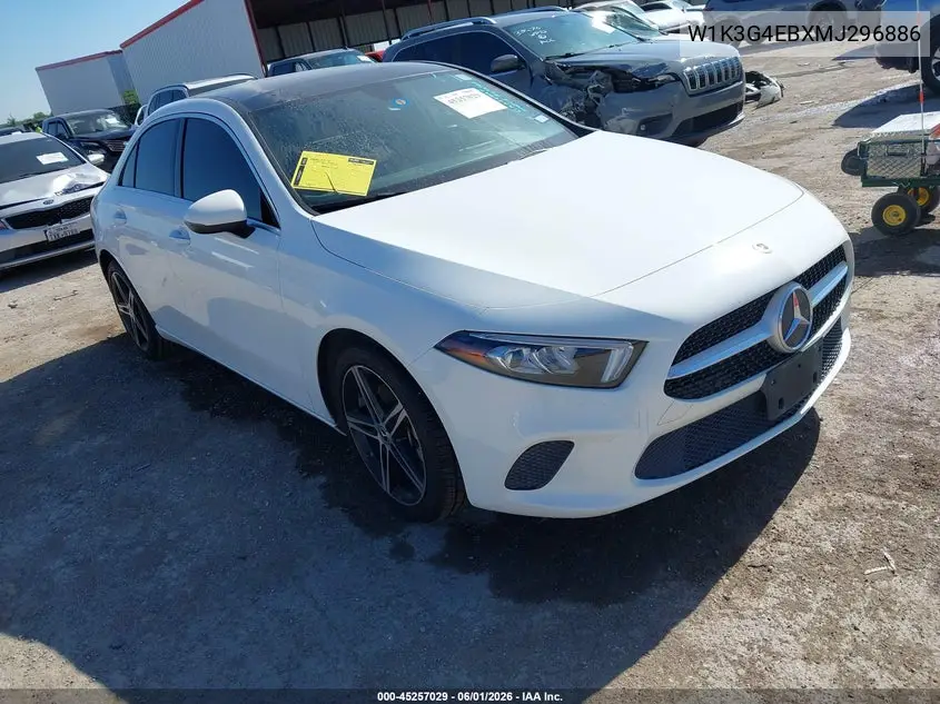 2021 Mercedes-Benz A 220 VIN: W1K3G4EBXMJ296886 Lot: 45257029