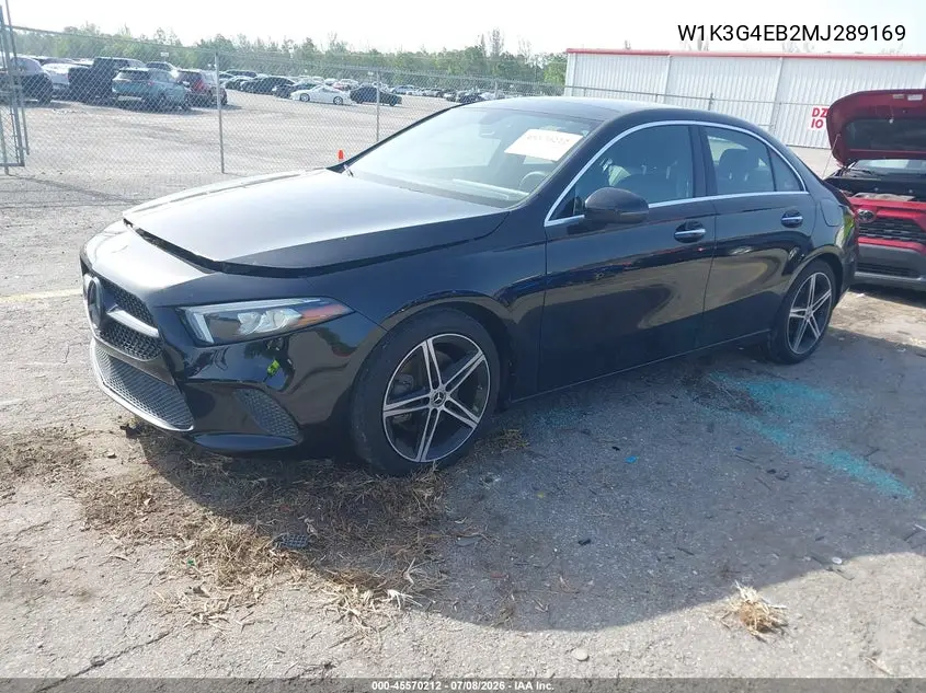 2021 Mercedes-Benz A 220 VIN: W1K3G4EB2MJ289169 Lot: 45570212