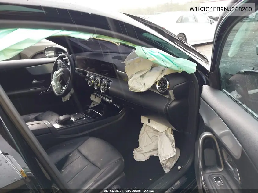 2022 Mercedes-Benz A 220 VIN: W1K3G4EB9NJ368260 Lot: 44728831