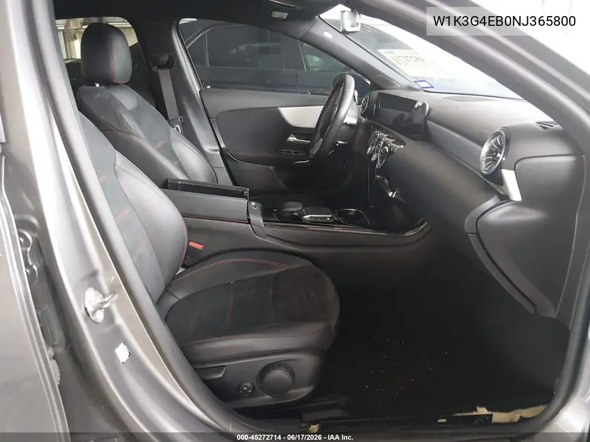2022 Mercedes-Benz A 220 VIN: W1K3G4EB0NJ365800 Lot: 45272714