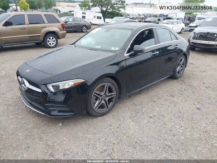 2022 Mercedes-Benz A 220 4Matic VIN: W1K3G4FB6NJ335604 Lot: 45444825