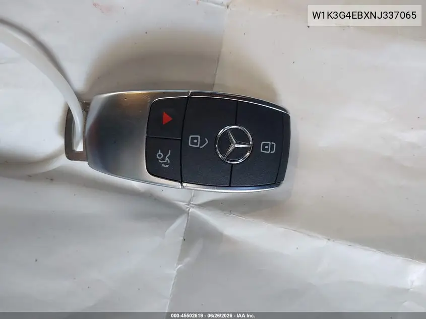 2022 Mercedes-Benz A 220 VIN: W1K3G4EBXNJ337065 Lot: 45502619