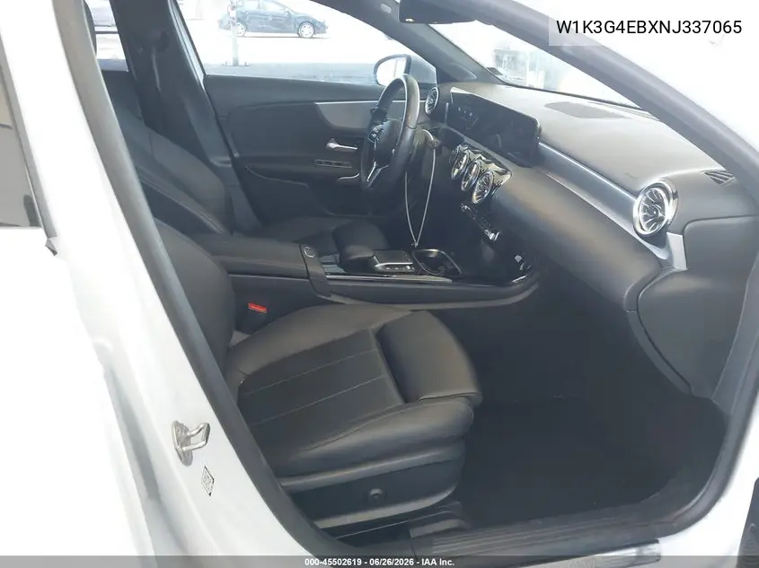 2022 Mercedes-Benz A 220 VIN: W1K3G4EBXNJ337065 Lot: 45502619