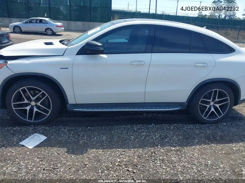 2016 Mercedes-Benz Gle 450 Amg Coupe 4Matic VIN: 4JGED6EBXGA042232 Lot: 44843217