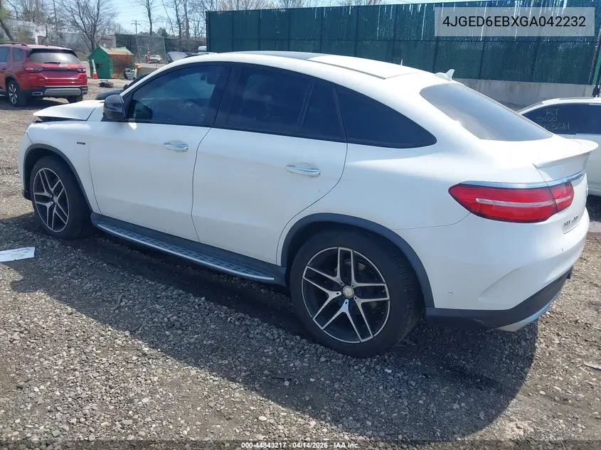 2016 Mercedes-Benz Gle 450 Amg Coupe 4Matic VIN: 4JGED6EBXGA042232 Lot: 44843217