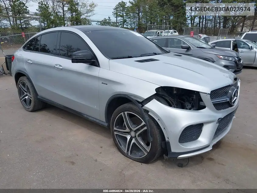 2016 Mercedes-Benz Gle 450 Amg Coupe 4Matic VIN: 4JGED6EB3GA023974 Lot: 44964824