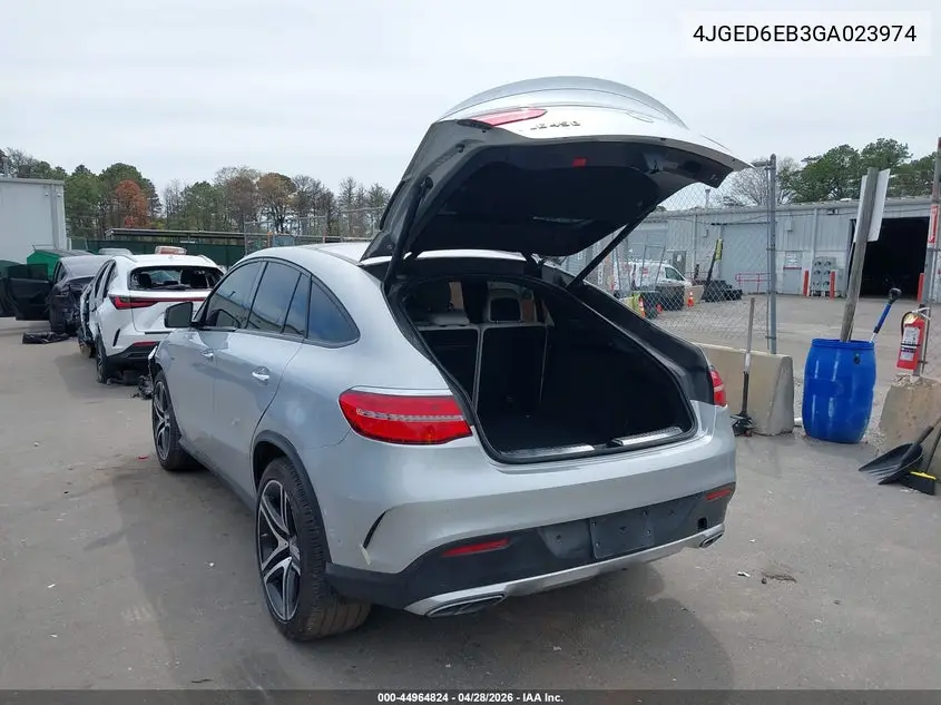2016 Mercedes-Benz Gle 450 Amg Coupe 4Matic VIN: 4JGED6EB3GA023974 Lot: 44964824