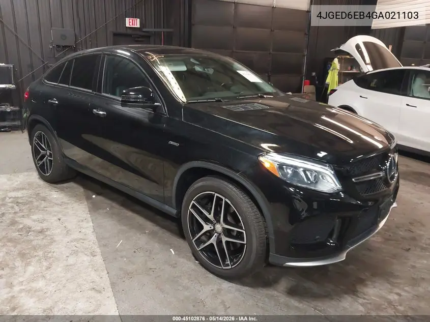 2016 Mercedes-Benz Gle 450 Amg Coupe 4Matic VIN: 4JGED6EB4GA021103 Lot: 45102876