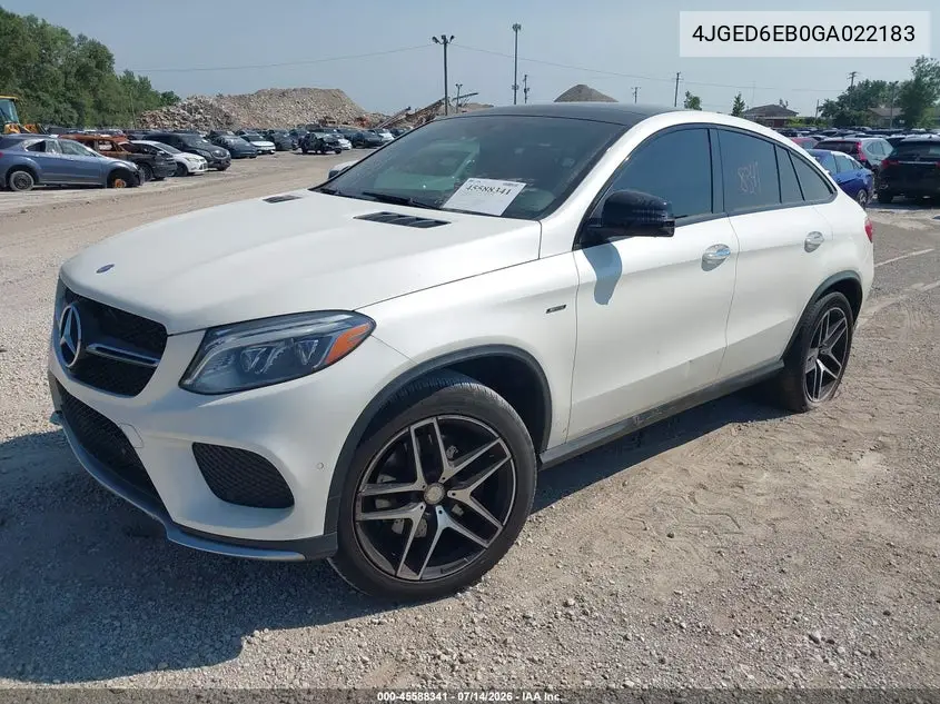 2016 Mercedes-Benz Gle 450 Amg Coupe 4Matic VIN: 4JGED6EB0GA022183 Lot: 45588341