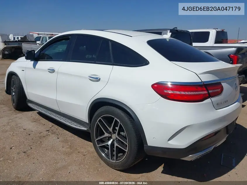 2016 Mercedes-Benz Gle 450 Amg Coupe 4Matic VIN: 4JGED6EB2GA047179 Lot: 45660824