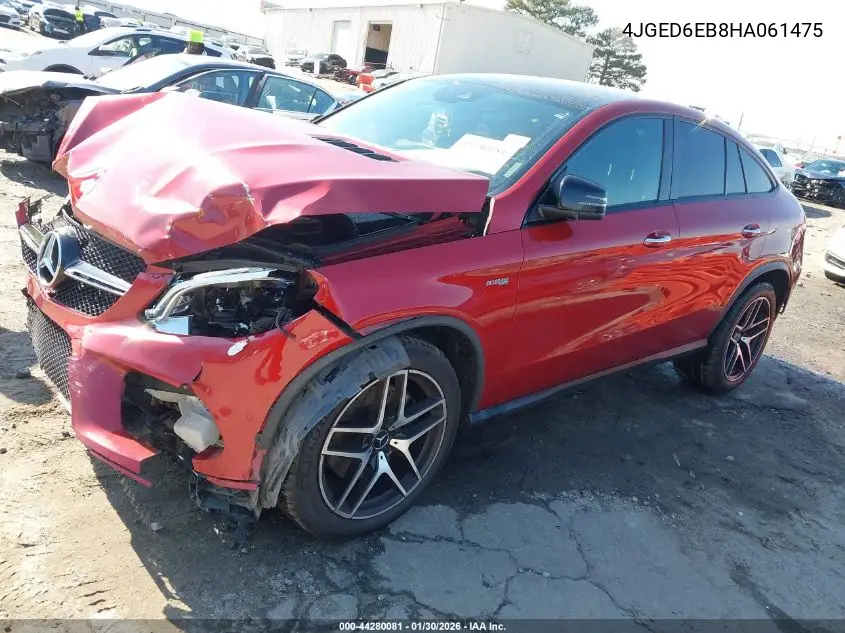 2017 Mercedes-Benz Amg Gle 43 Coupe 4Matic VIN: 4JGED6EB8HA061475 Lot: 44280081
