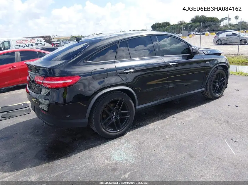 2017 Mercedes-Benz Amg Gle 43 Coupe 4Matic VIN: 4JGED6EB3HA084162 Lot: 45145644