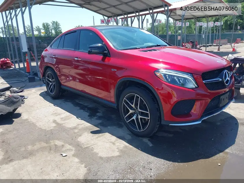 2017 Mercedes-Benz Amg Gle 43 Coupe 4Matic VIN: 4JGED6EB5HA075060 Lot: 45160486