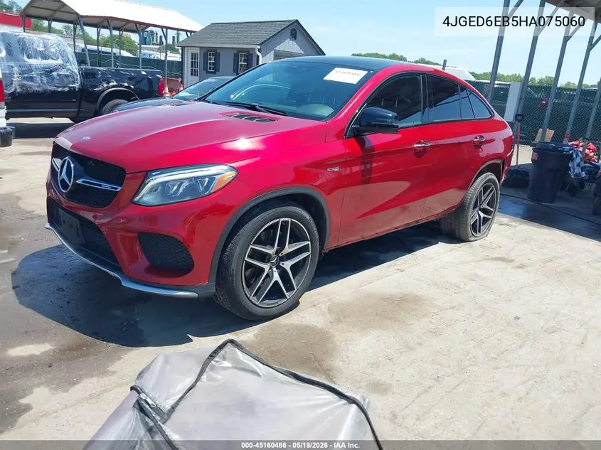 2017 Mercedes-Benz Amg Gle 43 Coupe 4Matic VIN: 4JGED6EB5HA075060 Lot: 45160486