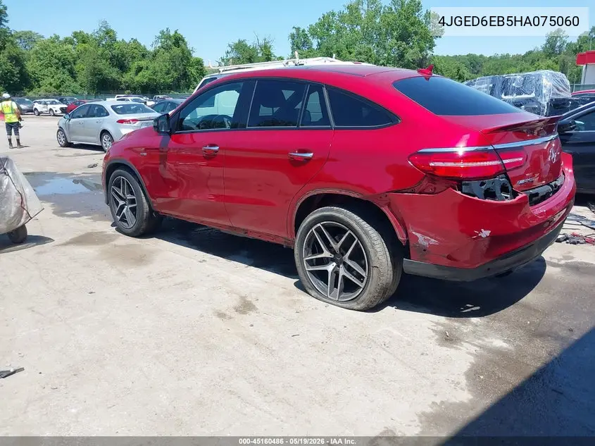 2017 Mercedes-Benz Amg Gle 43 Coupe 4Matic VIN: 4JGED6EB5HA075060 Lot: 45160486