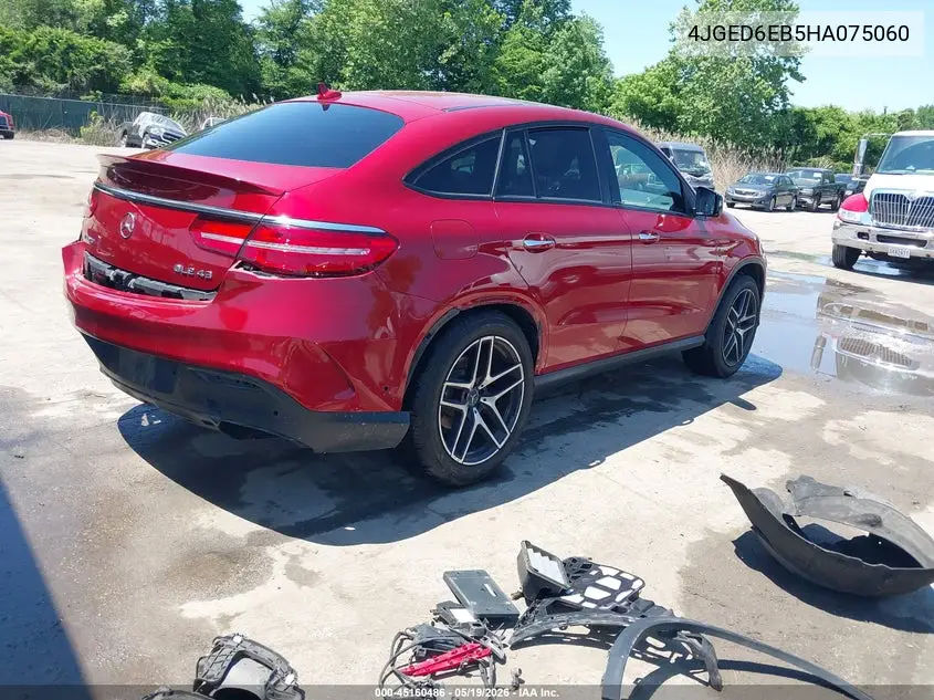 2017 Mercedes-Benz Amg Gle 43 Coupe 4Matic VIN: 4JGED6EB5HA075060 Lot: 45160486