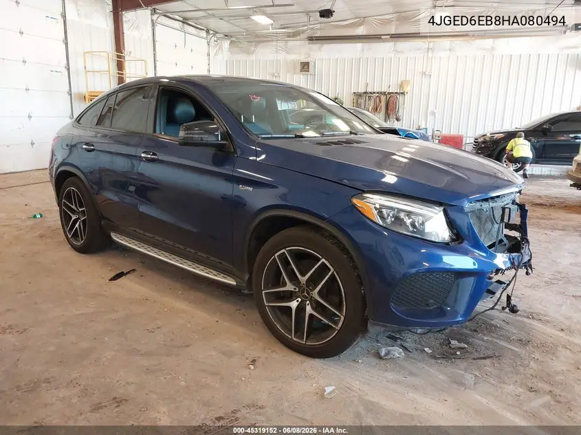 2017 Mercedes-Benz Amg Gle 43 Coupe 4Matic VIN: 4JGED6EB8HA080494 Lot: 45319152