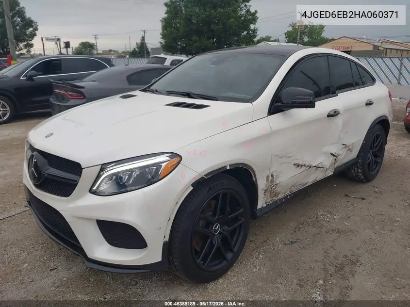 2017 Mercedes-Benz Amg Gle 43 Coupe 4Matic VIN: 4JGED6EB2HA060371 Lot: 45385189