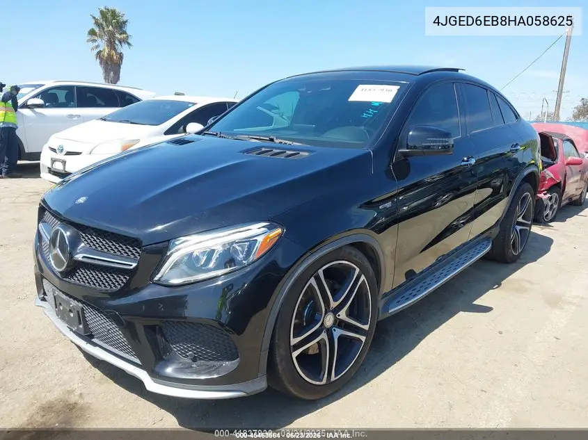 2017 Mercedes-Benz Amg Gle 43 Coupe 4Matic VIN: 4JGED6EB8HA058625 Lot: 45463564