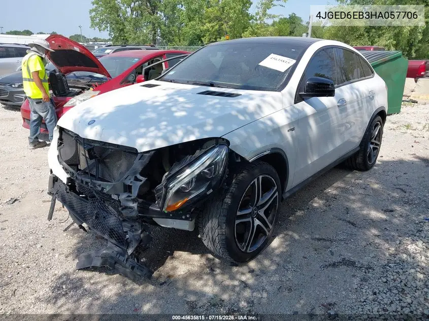 2017 Mercedes-Benz Amg Gle 43 Coupe 4Matic VIN: 4JGED6EB3HA057706 Lot: 45635815