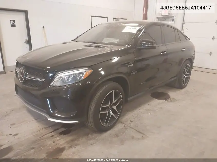 2018 Mercedes-Benz Amg Gle 43 Coupe 4Matic VIN: 4JGED6EB5JA104417 Lot: 44929509