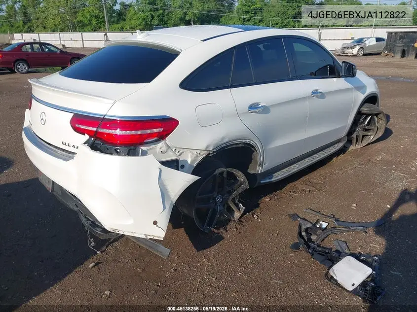 2018 Mercedes-Benz Amg Gle 43 Coupe 4Matic VIN: 4JGED6EBXJA112822 Lot: 45138256