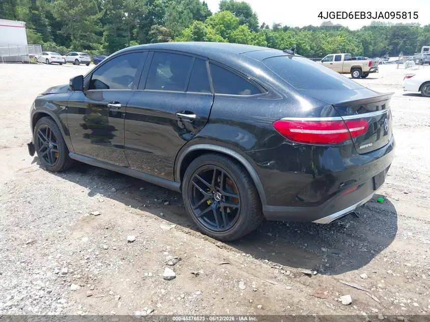 2018 Mercedes-Benz Amg Gle 43 Coupe 4Matic VIN: 4JGED6EB3JA095815 Lot: 45376523