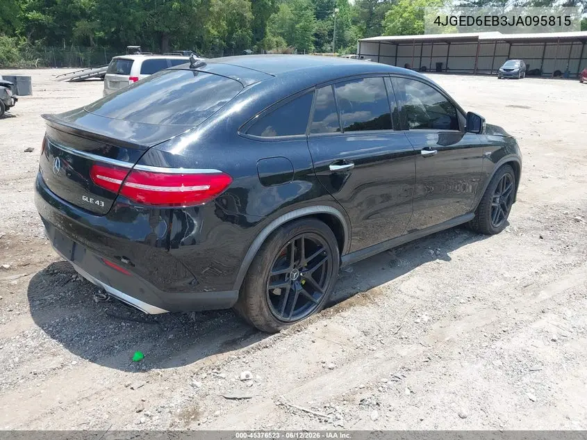 2018 Mercedes-Benz Amg Gle 43 Coupe 4Matic VIN: 4JGED6EB3JA095815 Lot: 45376523