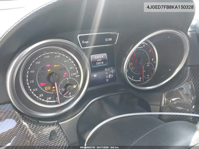 2019 Mercedes-Benz Amg Gle 63 Coupe S 4Matic VIN: 4JGED7FB8KA150328 Lot: 44862735