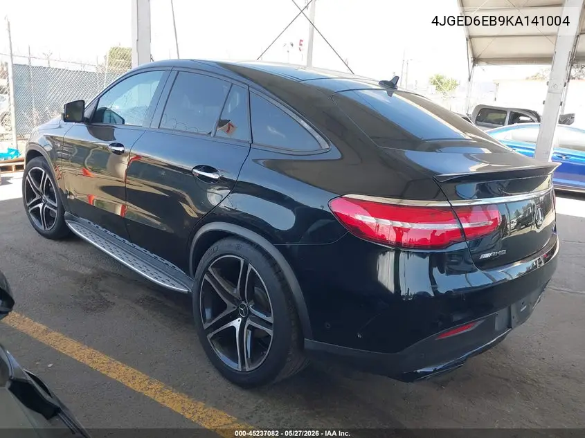 2019 Mercedes-Benz Amg Gle 43 Coupe 4Matic VIN: 4JGED6EB9KA141004 Lot: 45237082