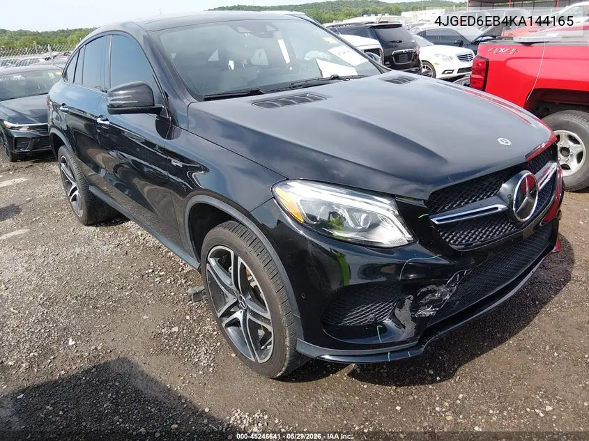 2019 Mercedes-Benz Amg Gle 43 Coupe 4Matic VIN: 4JGED6EB4KA144165 Lot: 45246641