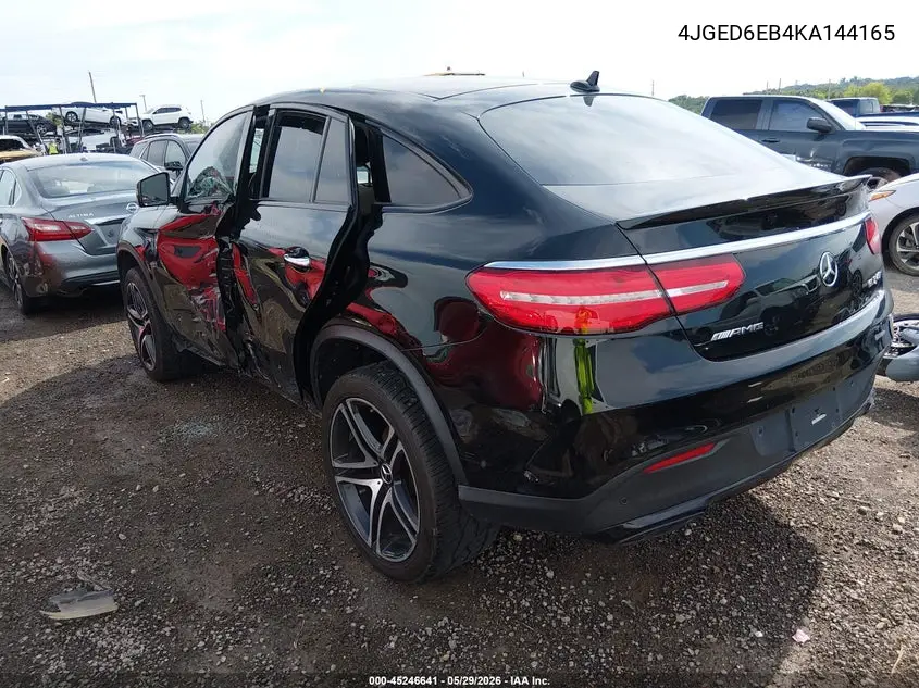 2019 Mercedes-Benz Amg Gle 43 Coupe 4Matic VIN: 4JGED6EB4KA144165 Lot: 45246641
