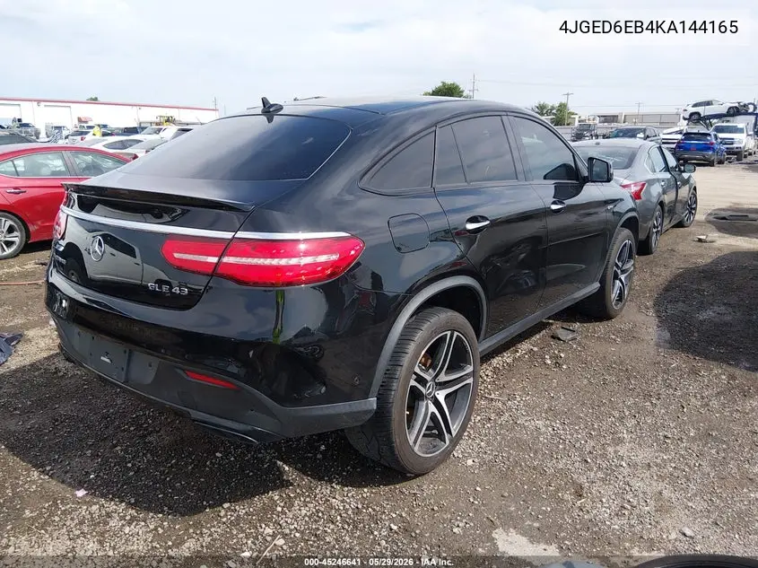 2019 Mercedes-Benz Amg Gle 43 Coupe 4Matic VIN: 4JGED6EB4KA144165 Lot: 45246641
