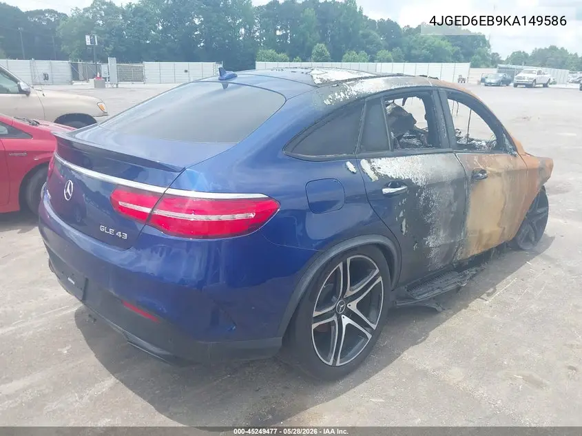 2019 Mercedes-Benz Amg Gle 43 Coupe 4Matic VIN: 4JGED6EB9KA149586 Lot: 45249477