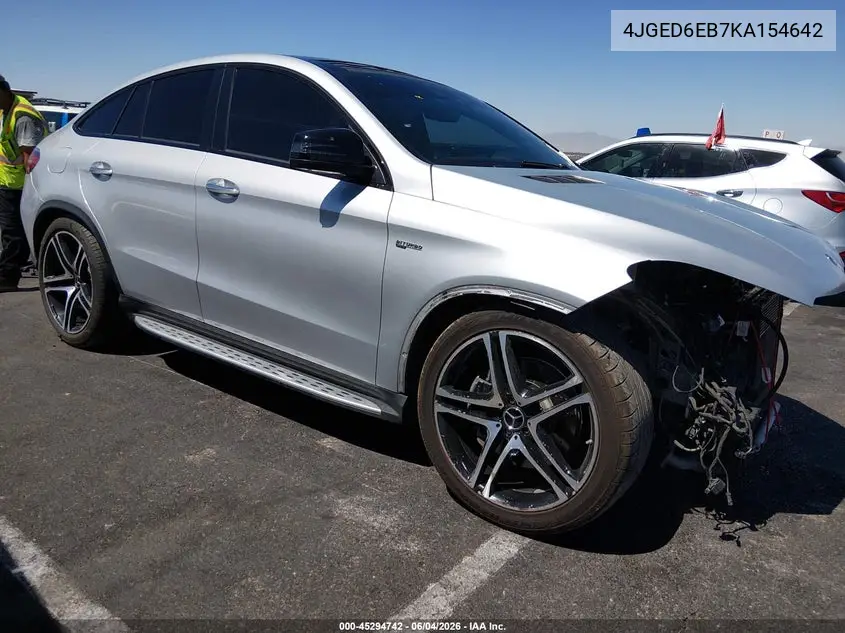 2019 Mercedes-Benz Amg Gle 43 Coupe 4Matic VIN: 4JGED6EB7KA154642 Lot: 45294742