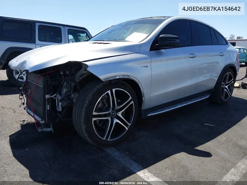 2019 Mercedes-Benz Amg Gle 43 Coupe 4Matic VIN: 4JGED6EB7KA154642 Lot: 45294742