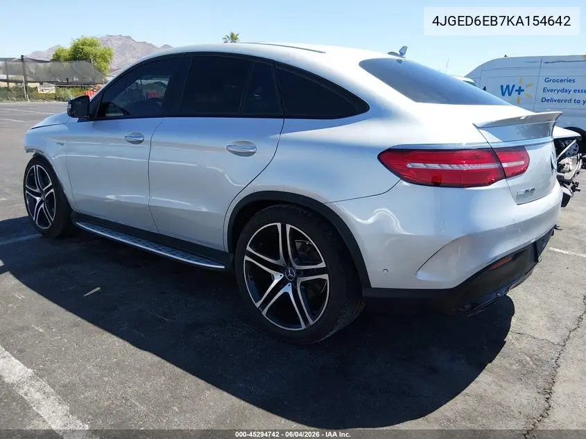 2019 Mercedes-Benz Amg Gle 43 Coupe 4Matic VIN: 4JGED6EB7KA154642 Lot: 45294742