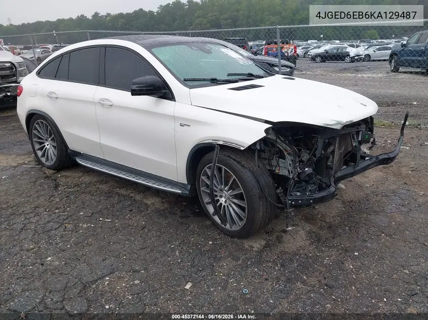 2019 Mercedes-Benz Amg Gle 43 Coupe 4Matic VIN: 4JGED6EB6KA129487 Lot: 45372144