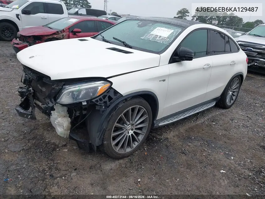 2019 Mercedes-Benz Amg Gle 43 Coupe 4Matic VIN: 4JGED6EB6KA129487 Lot: 45372144