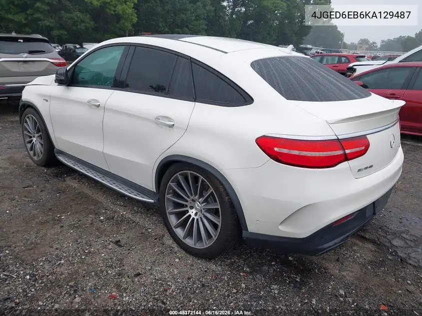 2019 Mercedes-Benz Amg Gle 43 Coupe 4Matic VIN: 4JGED6EB6KA129487 Lot: 45372144