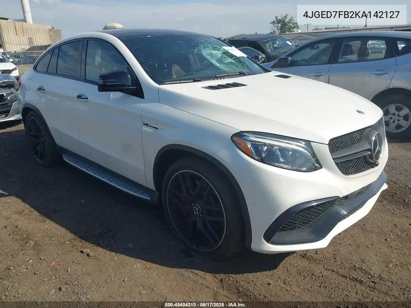 2019 Mercedes-Benz Amg Gle 63 Coupe S 4Matic VIN: 4JGED7FB2KA142127 Lot: 45404310