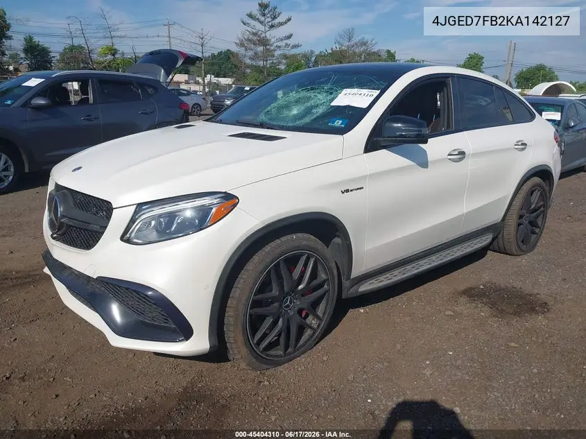 2019 Mercedes-Benz Amg Gle 63 Coupe S 4Matic VIN: 4JGED7FB2KA142127 Lot: 45404310